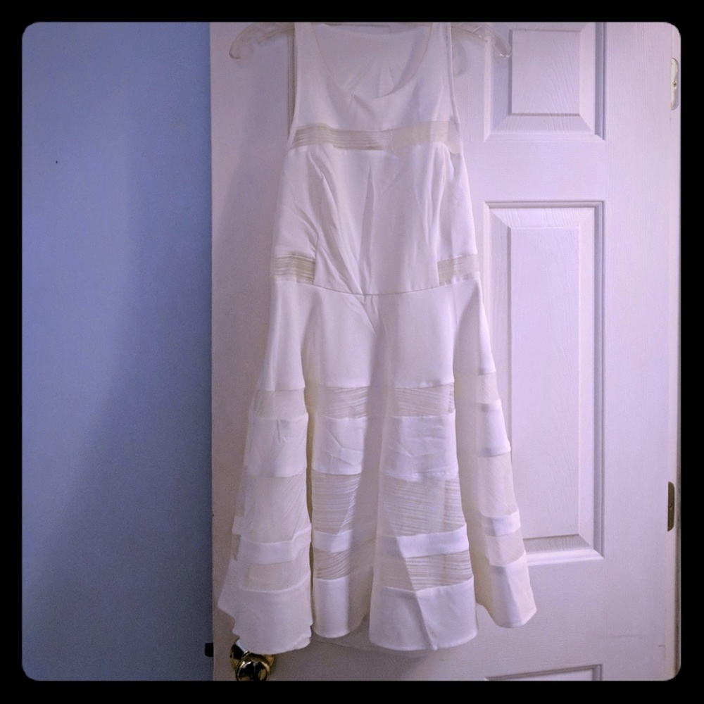 Lulus open back White Dress